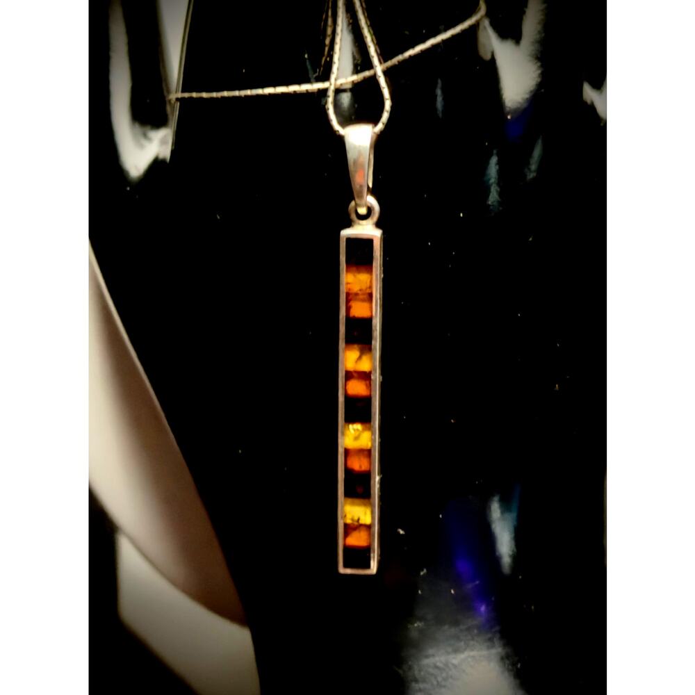 Vintage Baaltic Amber and Sterling necklace